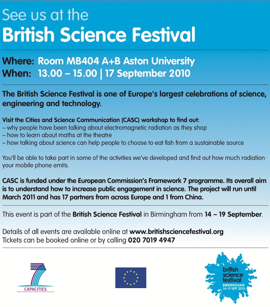 Cities and Science Communication